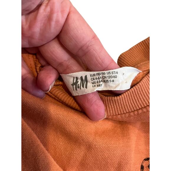 H&M Kids’ Sweatshirt, Rust Orange, “Good Dog” Graphic, Size US 5T/6 - Picture 2 of 7